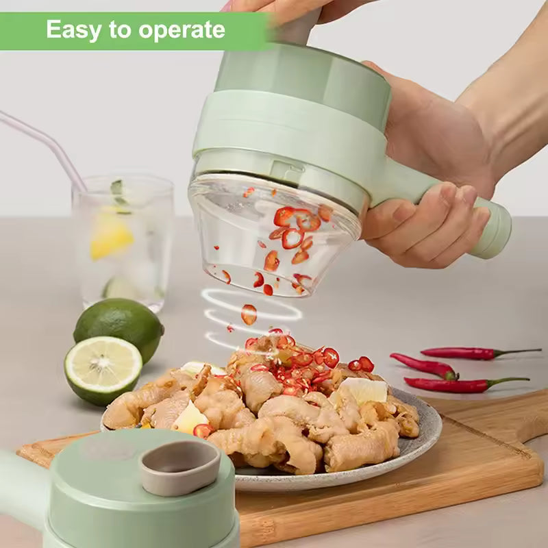 Multifunctional Electric Vegetable Cutter/Slicer Household Hand-held