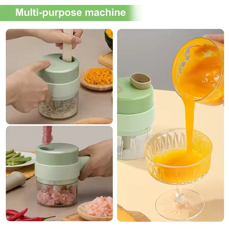 Multifunctional Electric Vegetable Cutter/Slicer Household Hand-held