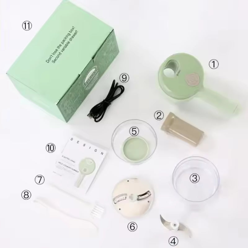 Multifunctional Electric Vegetable Cutter/Slicer Household Hand-held